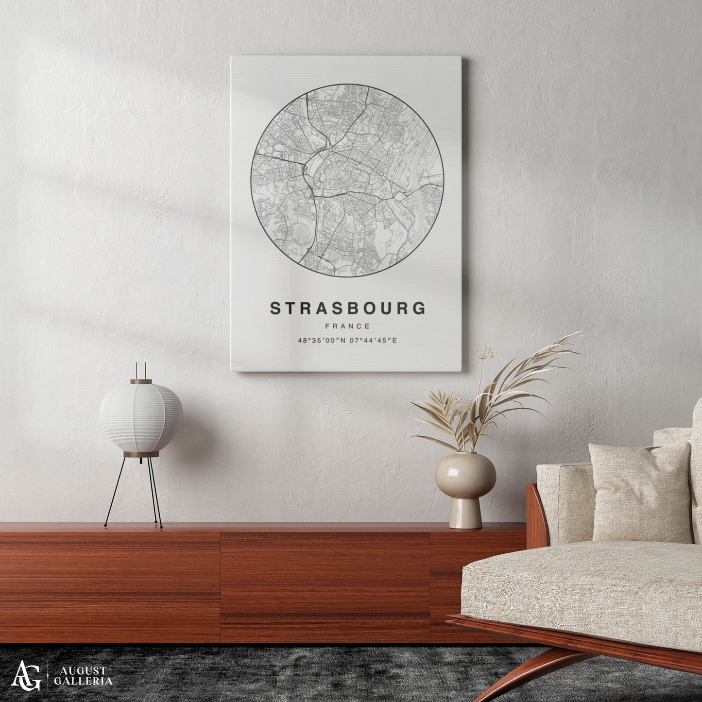 Strasbourg Minimalist Map