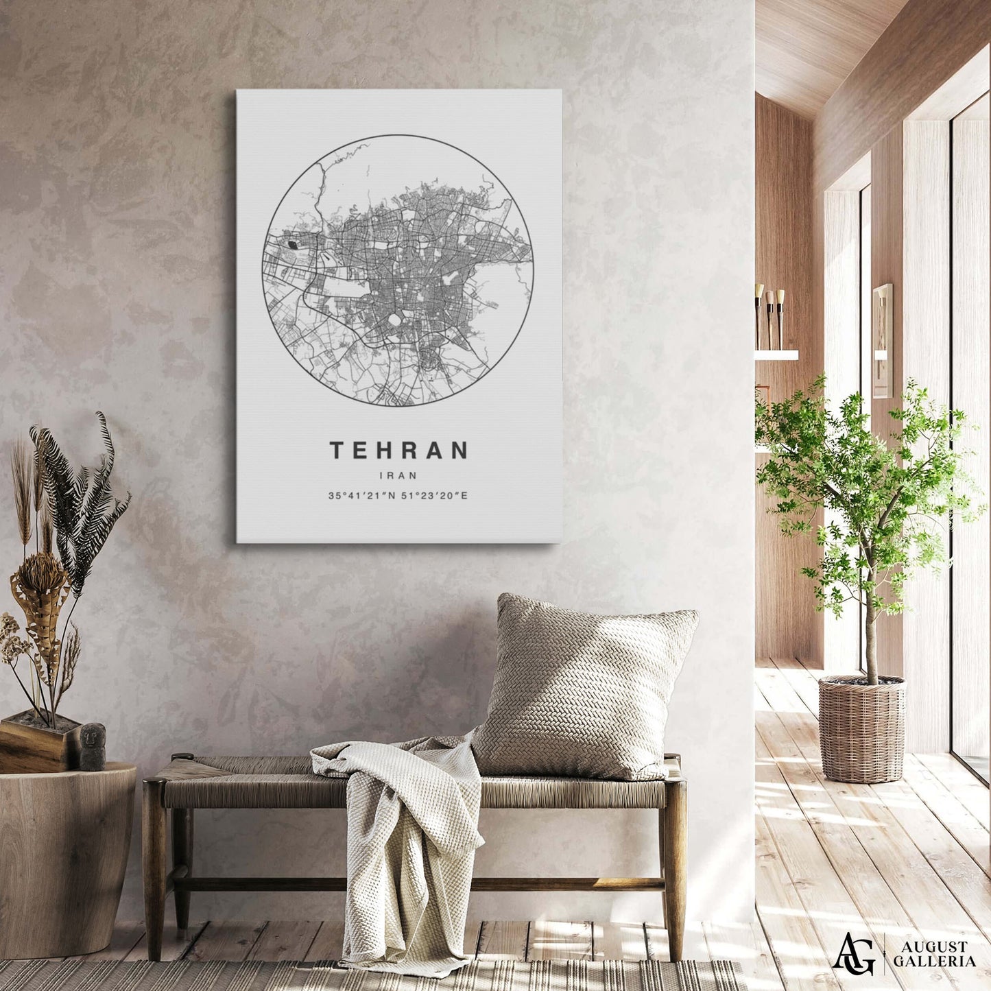 Tehran Minimalist Map