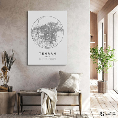 Tehran Minimalist Map