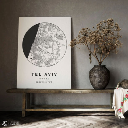 Tel Aviv Minimalist Map