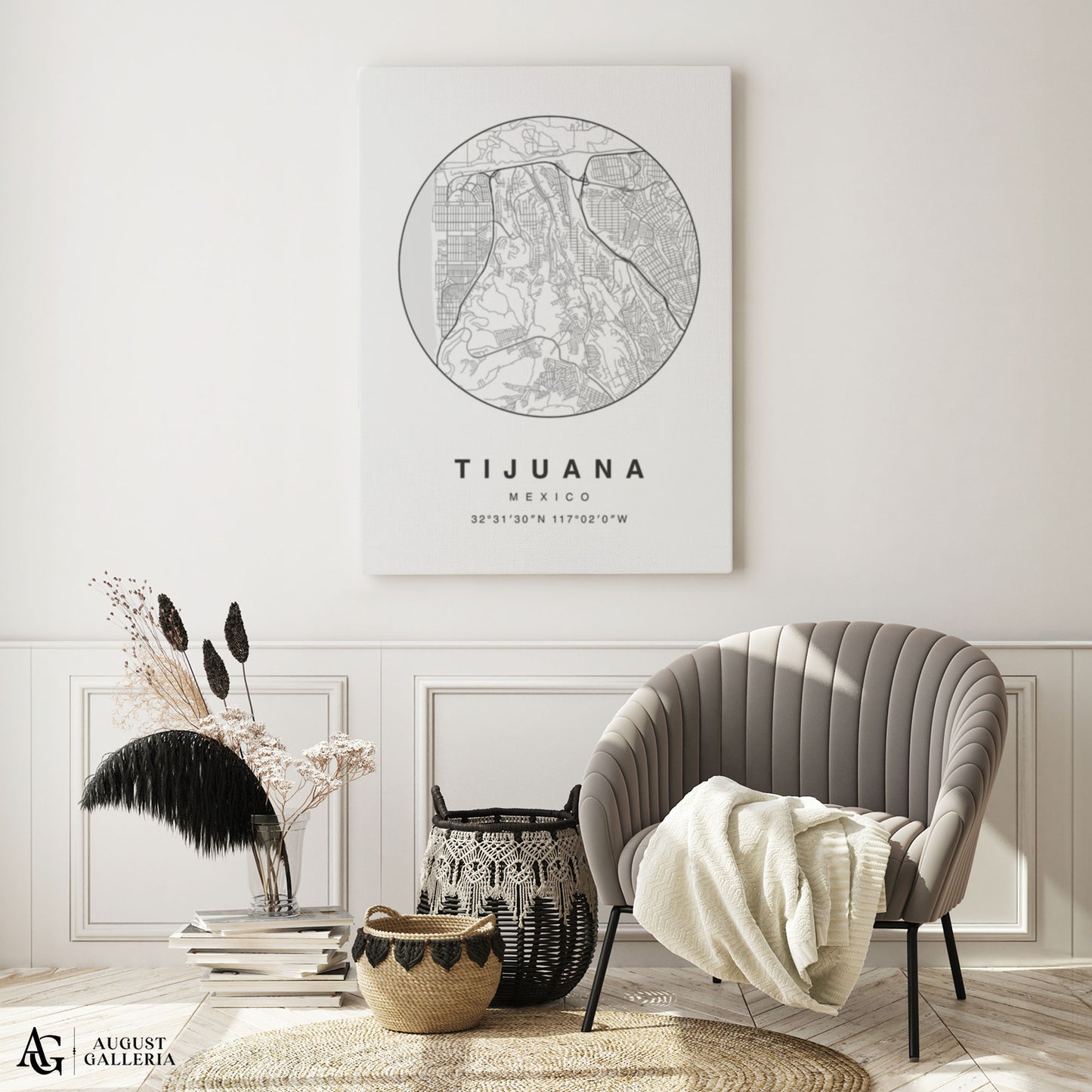 Tijuana Minimalist Map