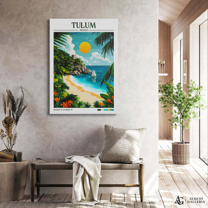 Tulum Mexico Travel Print