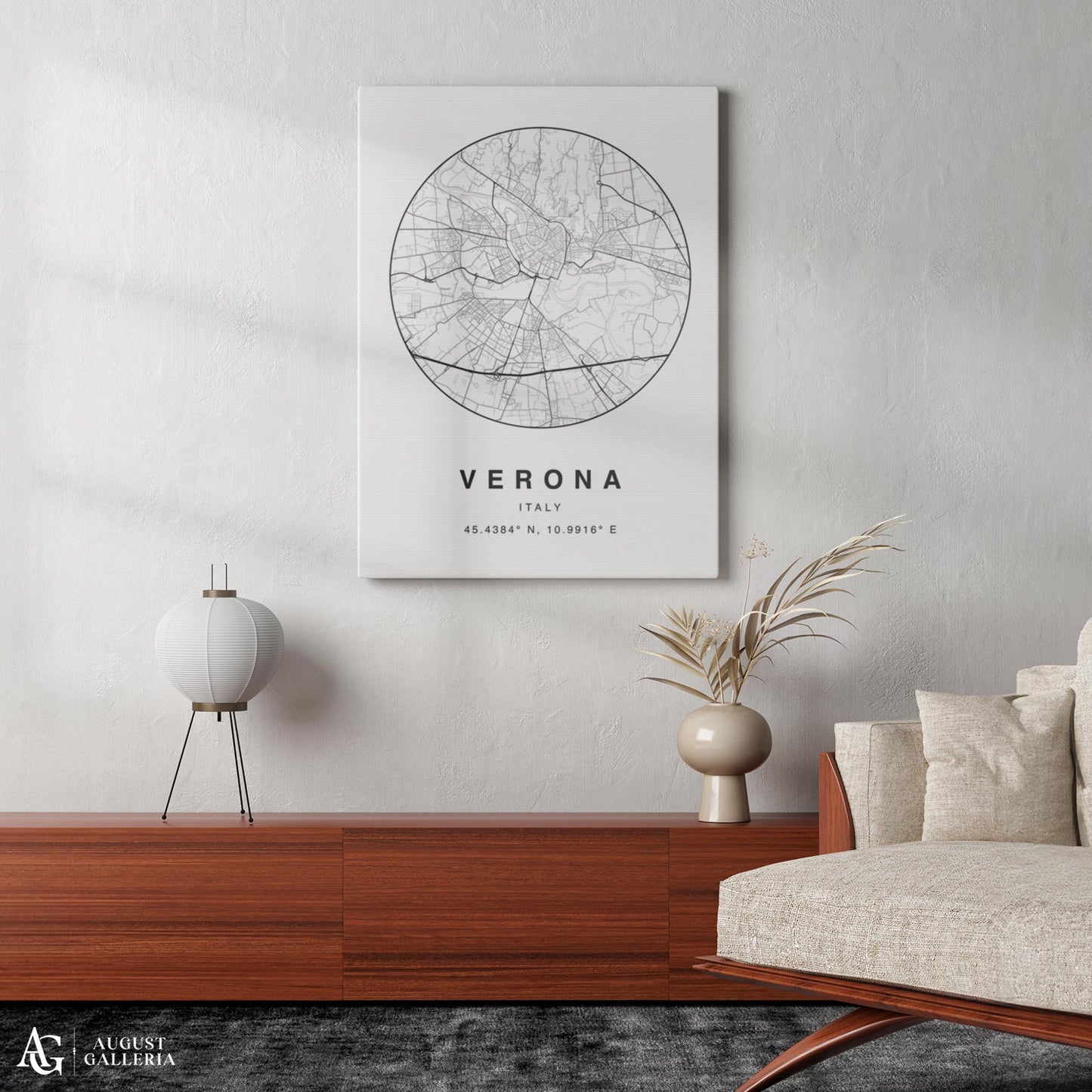 Verona Minimalist Map