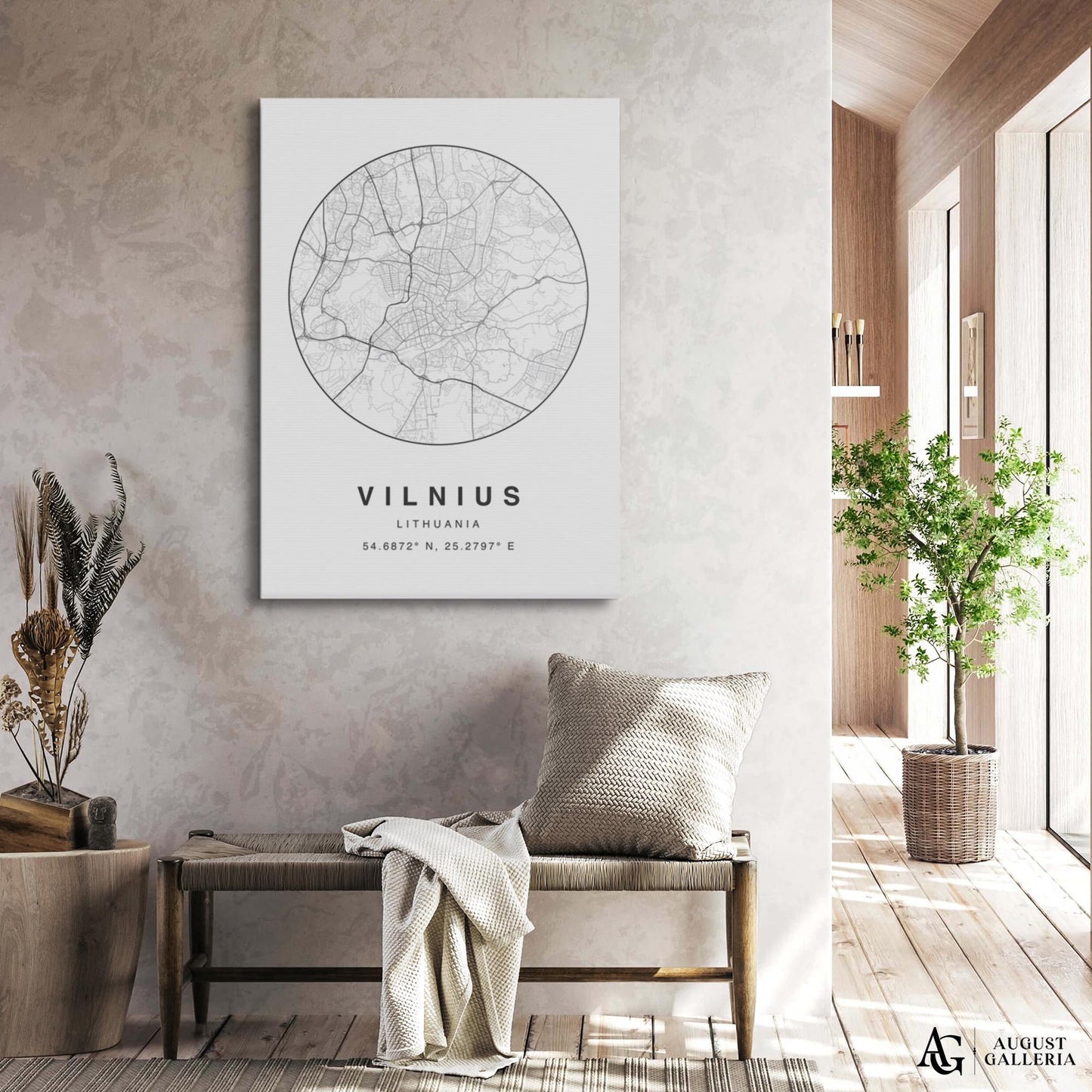 Vilnius Minimalist Map