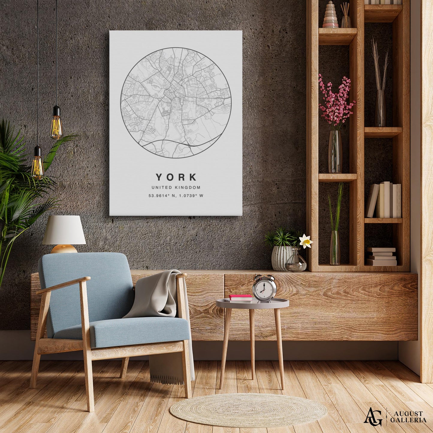 York Minimalist Map