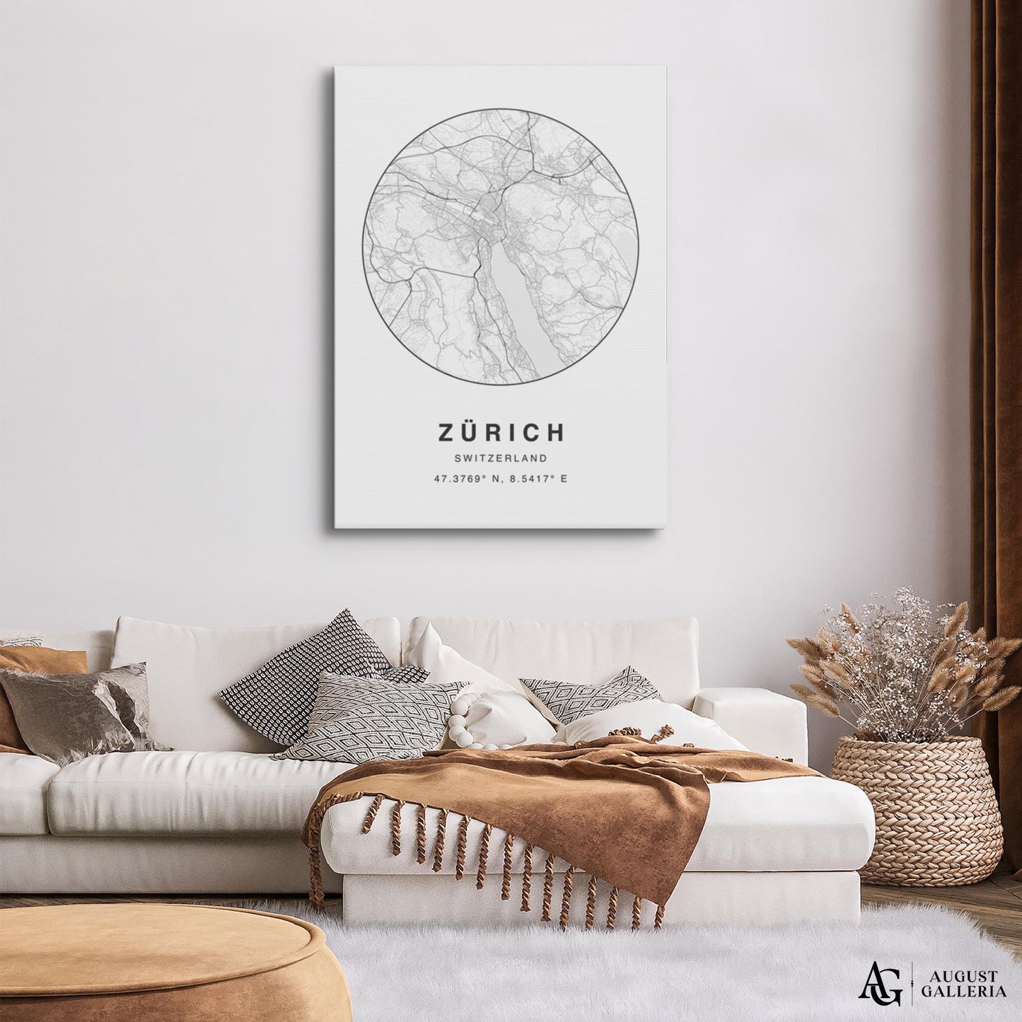 Zurich Minimalist Map