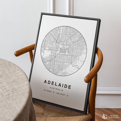 Adelaide Minimalist Map