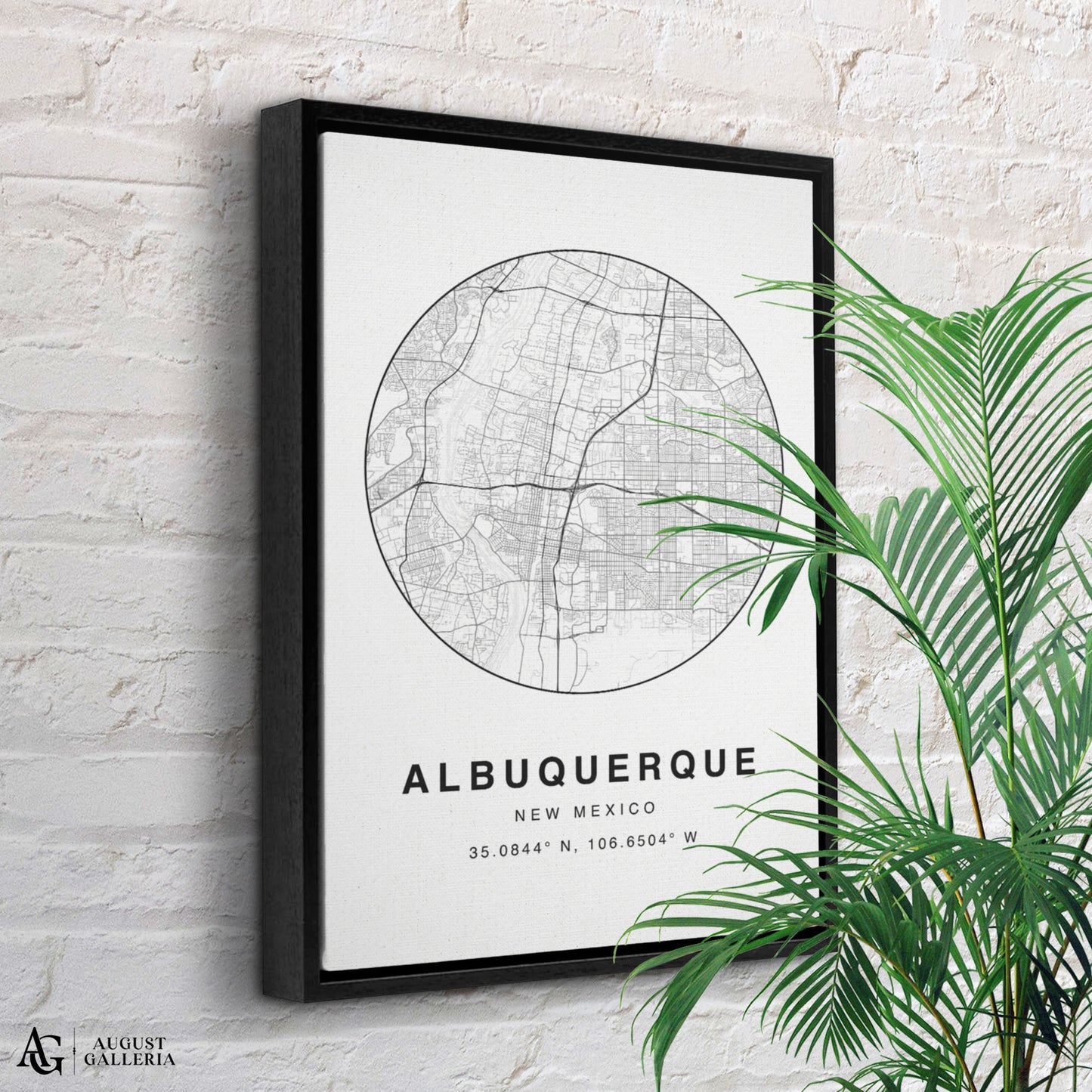 Albuquerque Minimalist Map