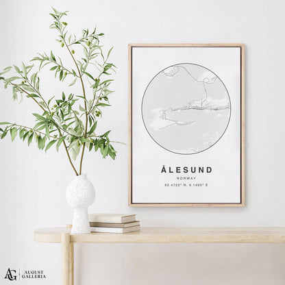 Alesund Minimalist Map