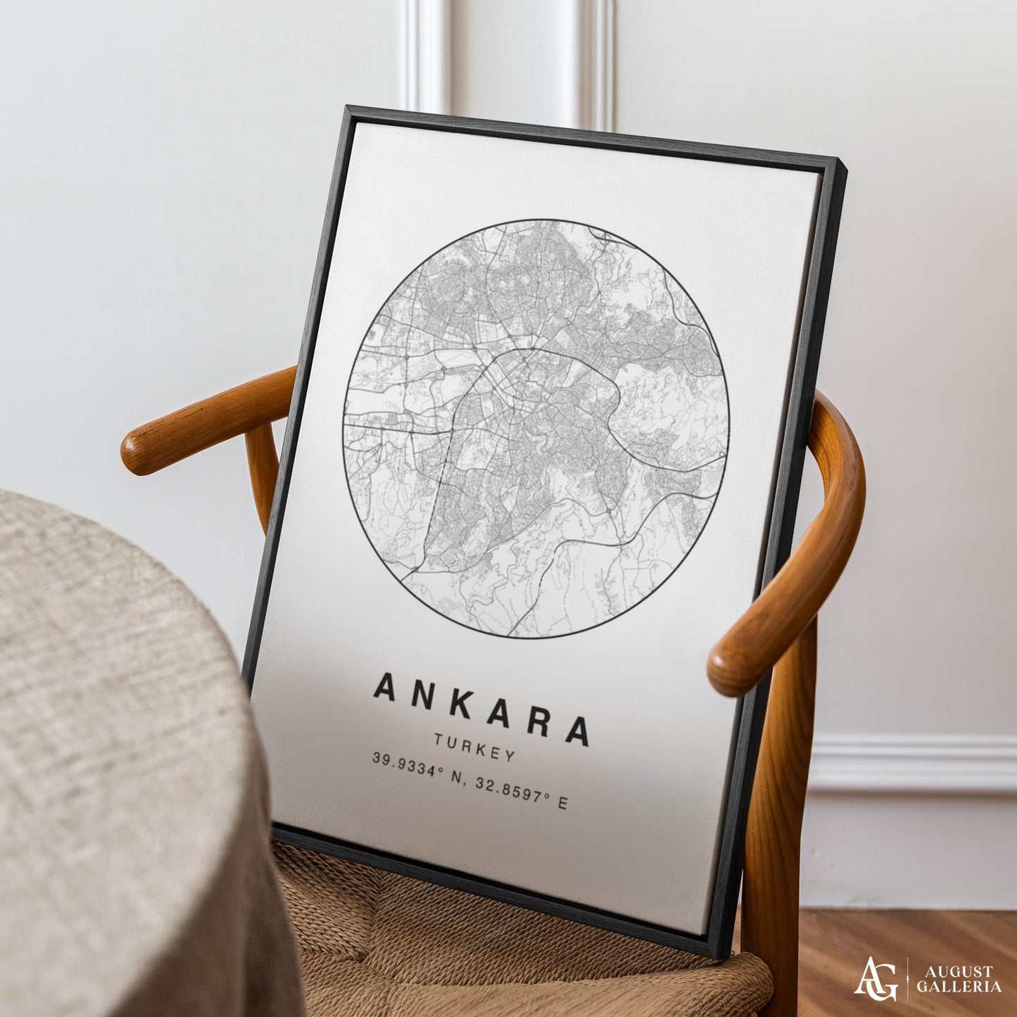 Ankara Minimalist Map