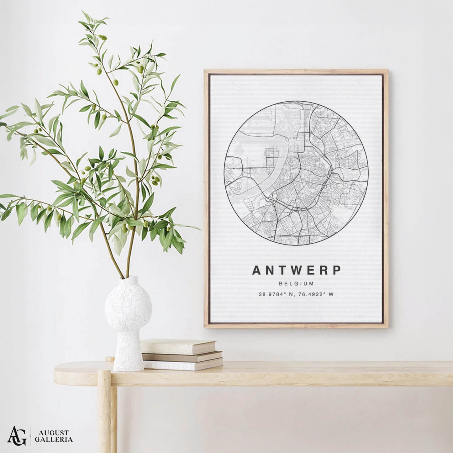 Antwerp Minimalist Map