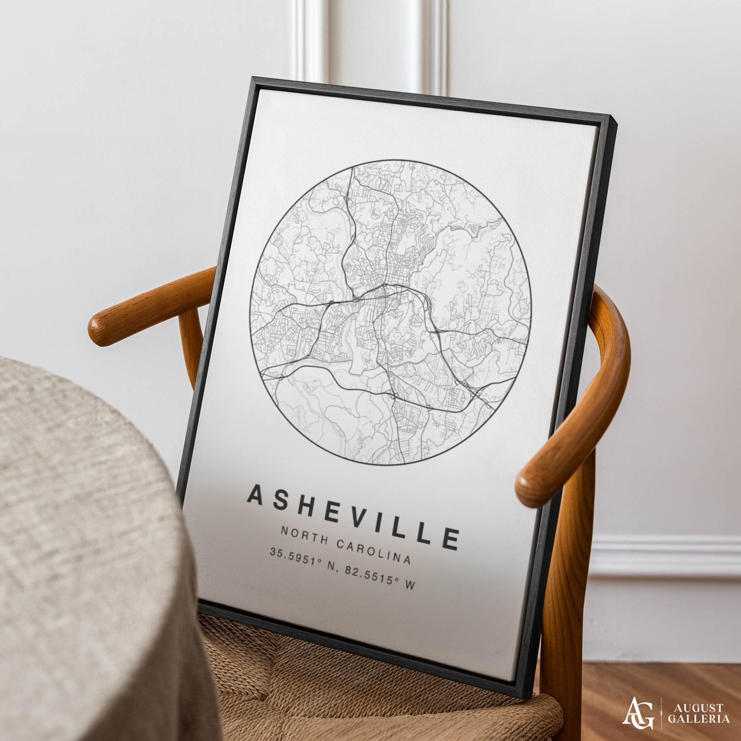 Asheville Minimalist Map