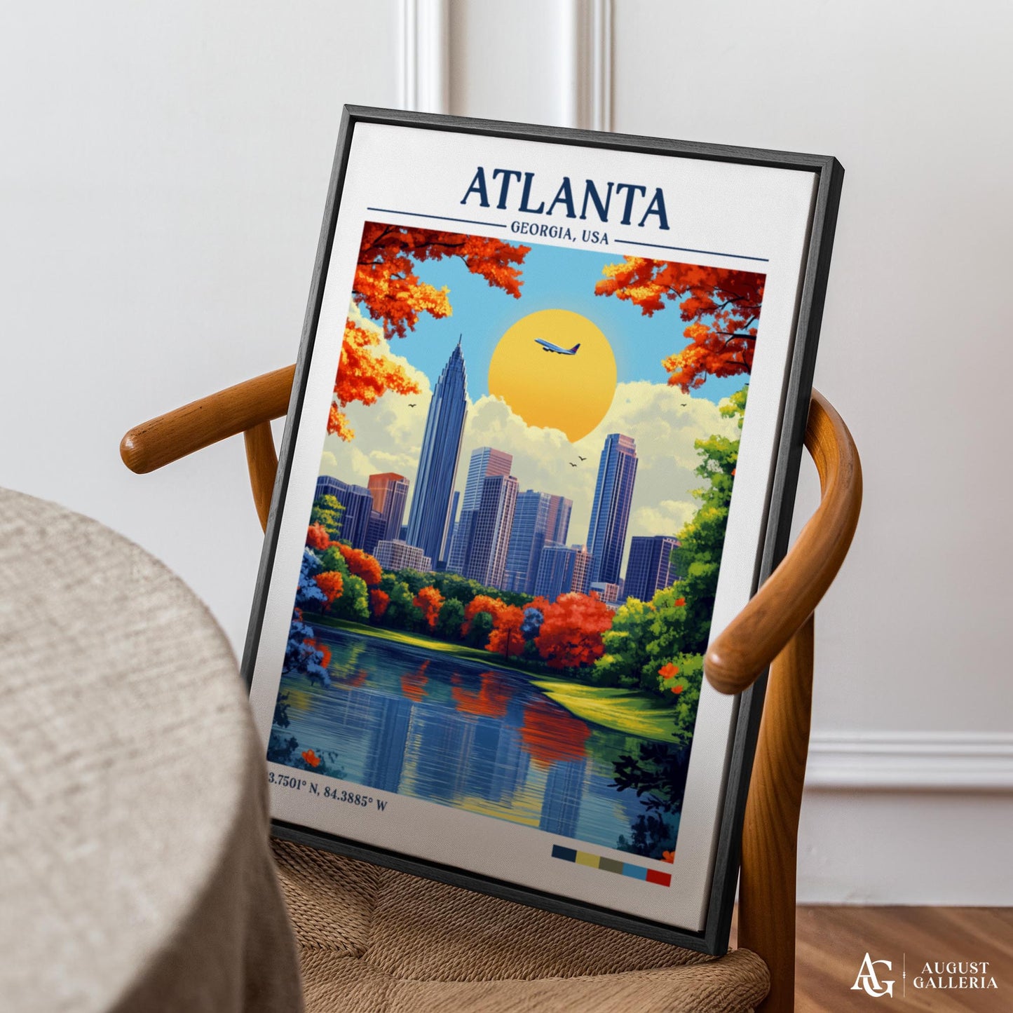 Atlanta Georgia Retro Travel Print