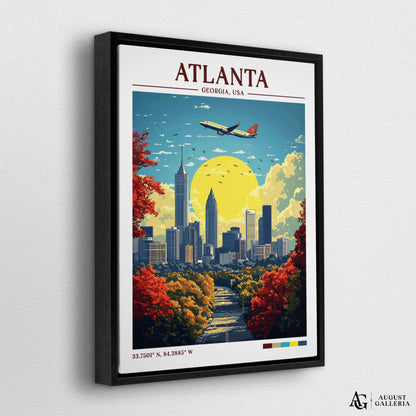 Atlanta Georgia Retro Travel Print