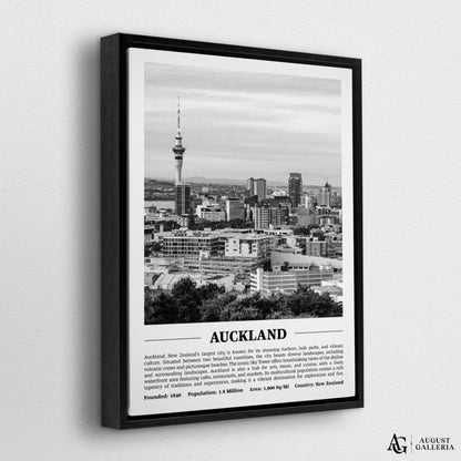 Auckland Black & White City Print