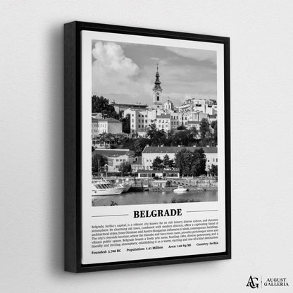 Belgrade Black & White City Print