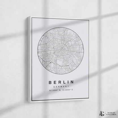 Berlin Minimalist Map