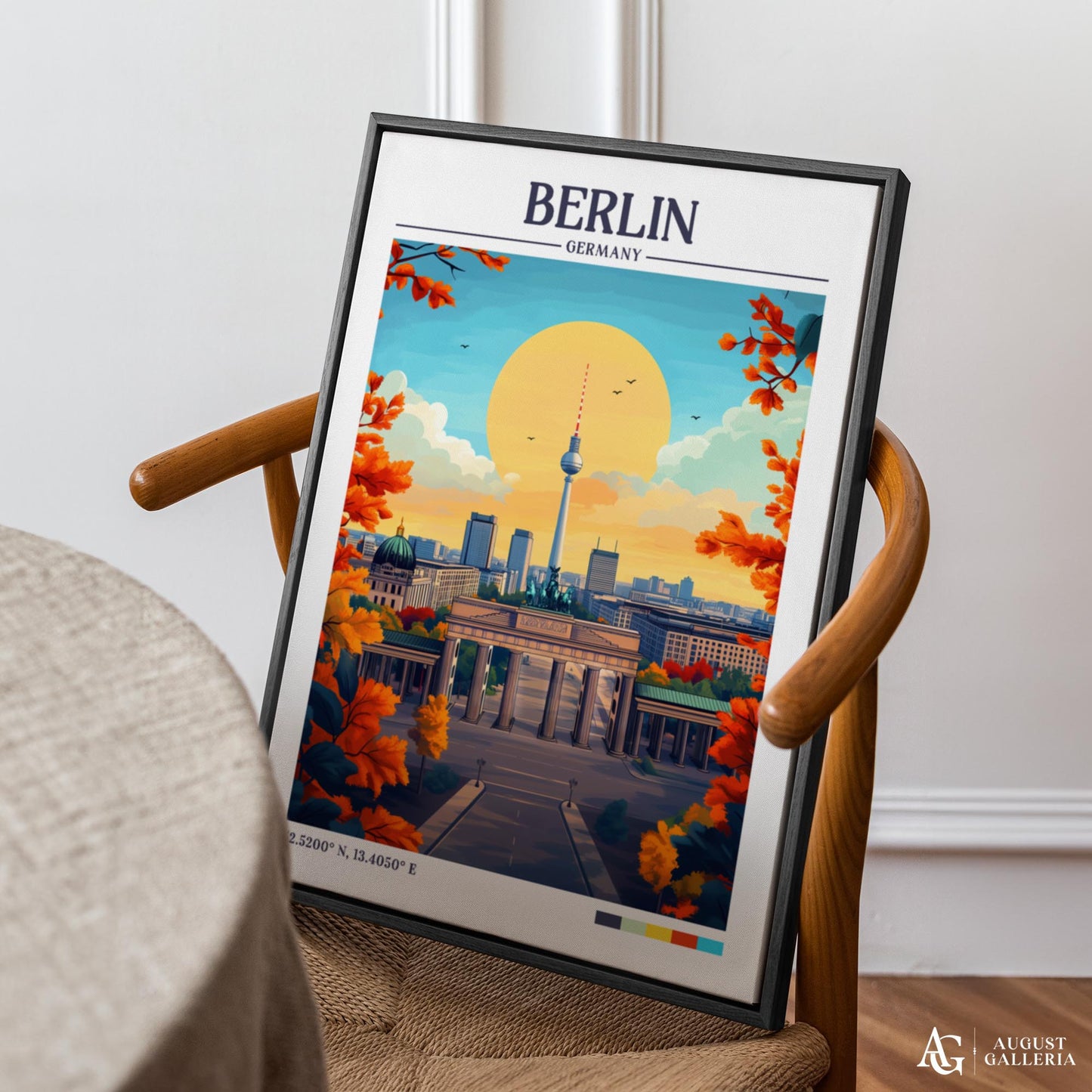 Berlin Germany Retro Travel Print
