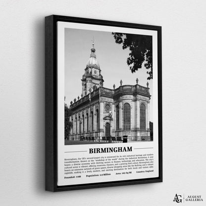 Birmingham Black & White City Print