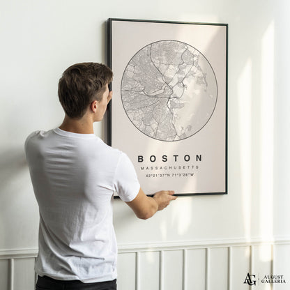 Boston Minimalist Map
