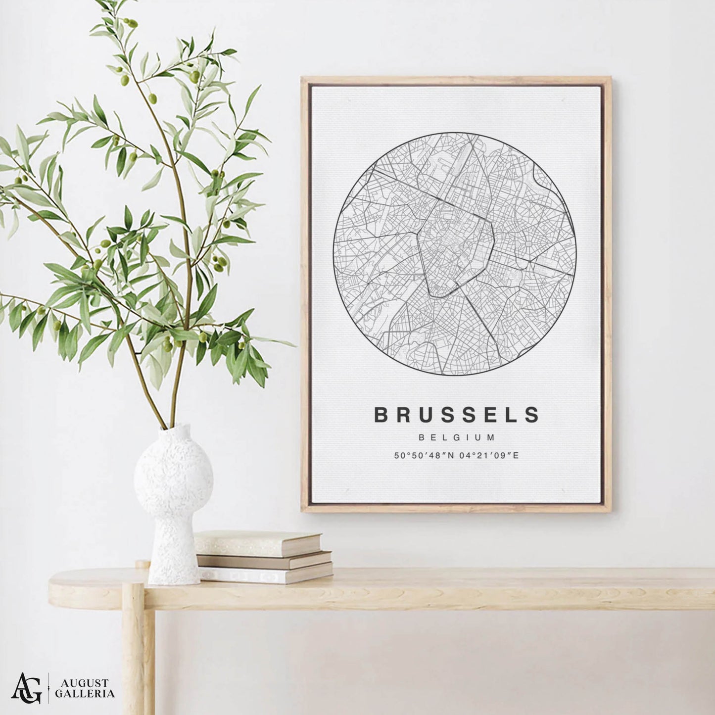 Brussels Minimalist Map