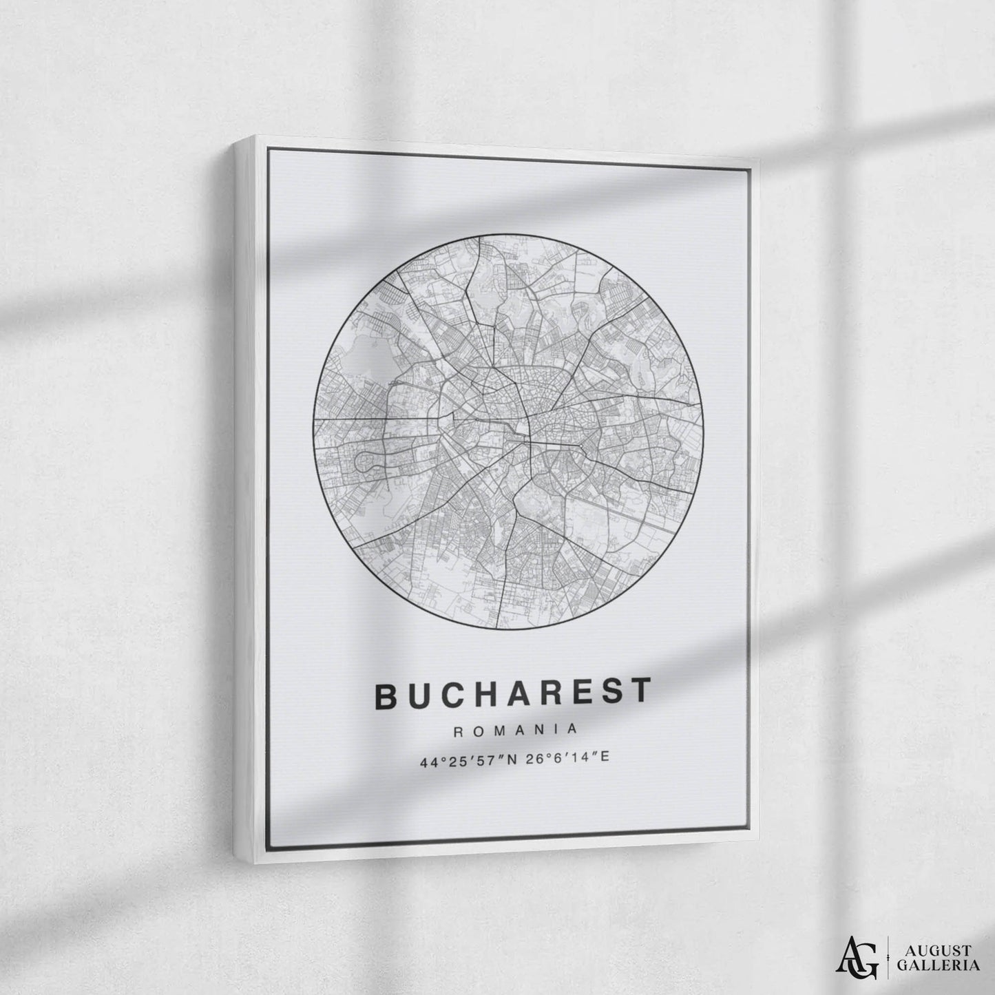 Bucharest Minimalist Map