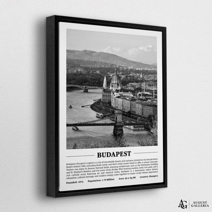 Budapest Black & White City Print