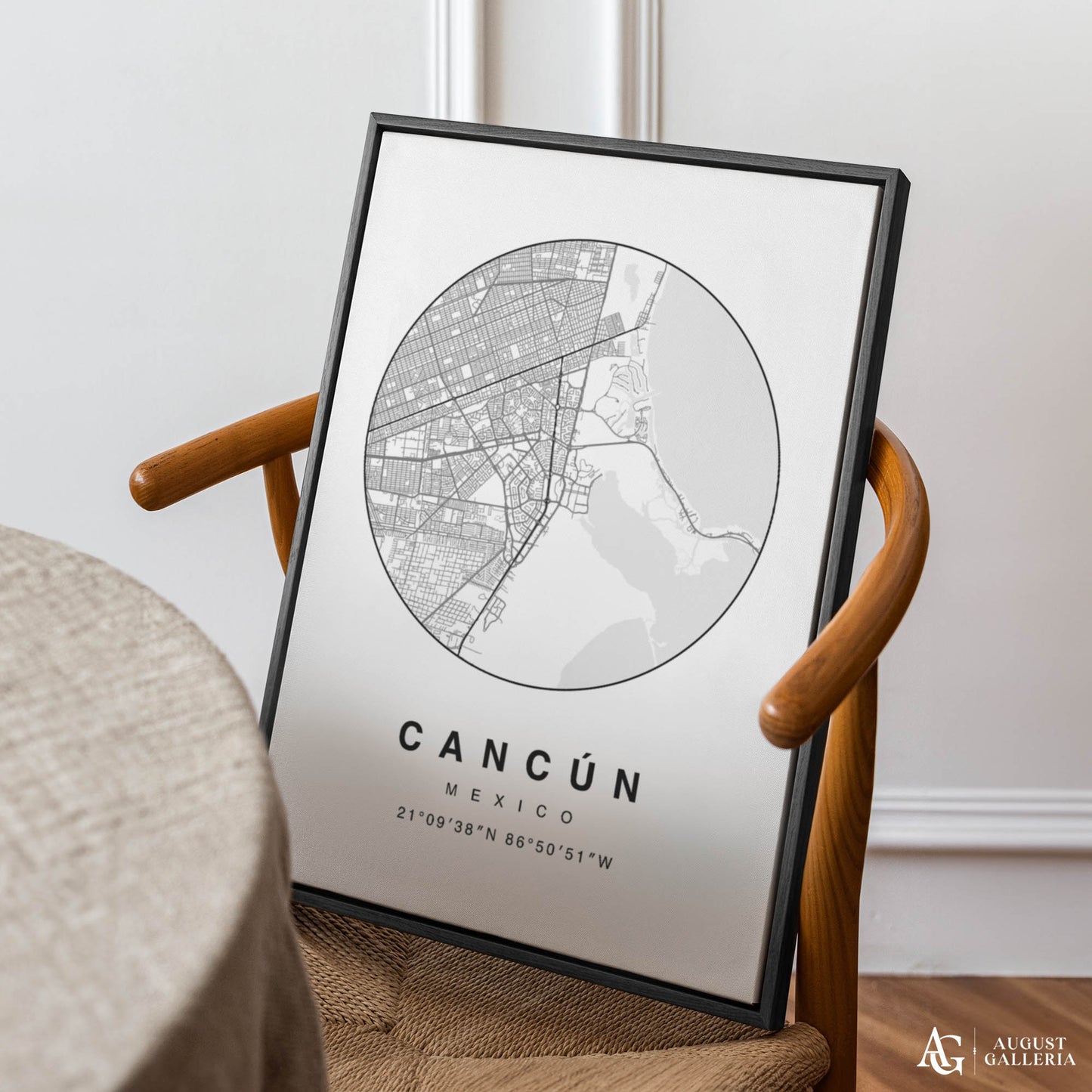 Cancun Minimalist Map