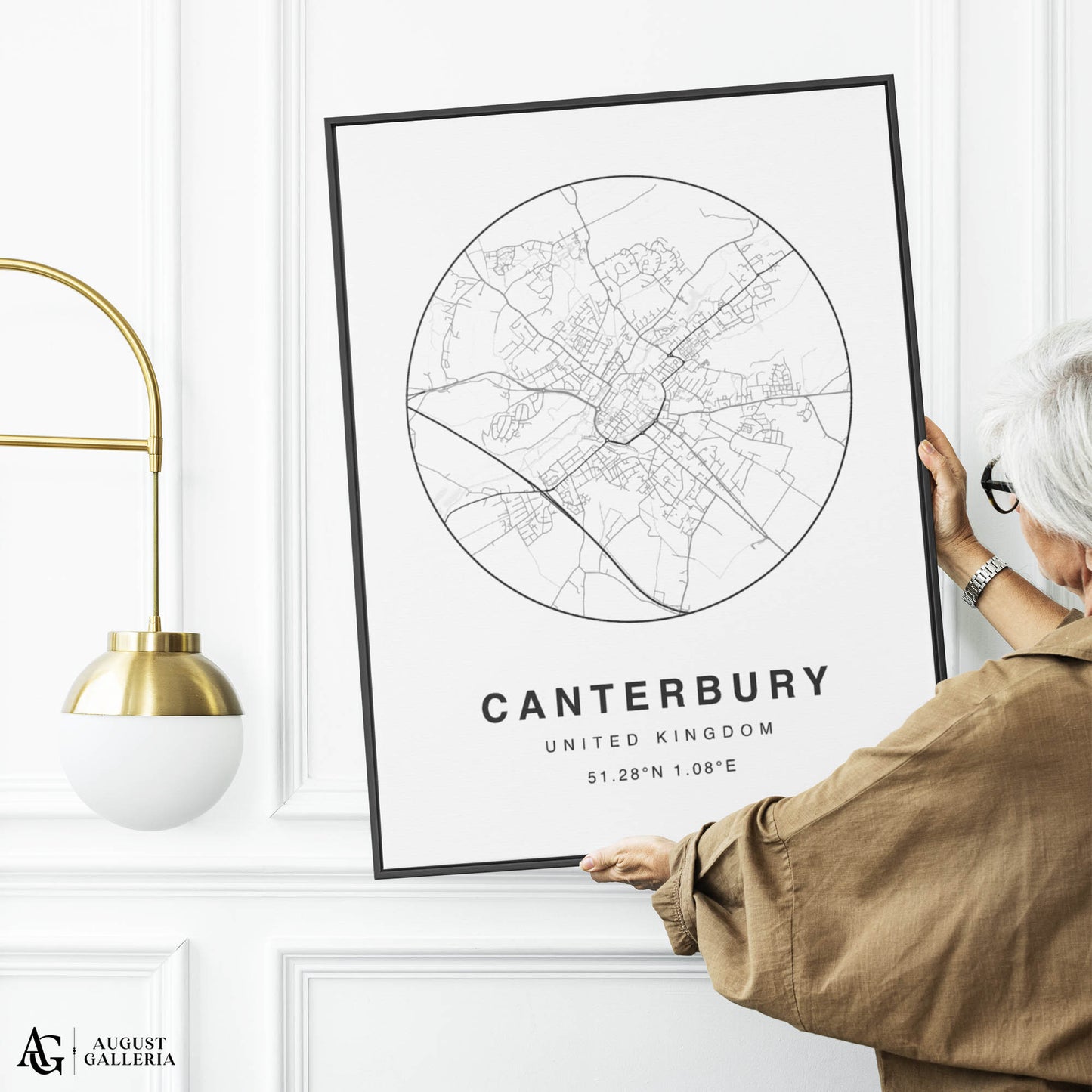 Canterbury Minimalist Map