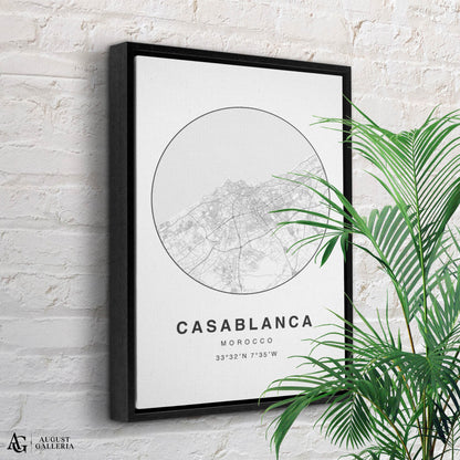 Casablanca Minimalist Map