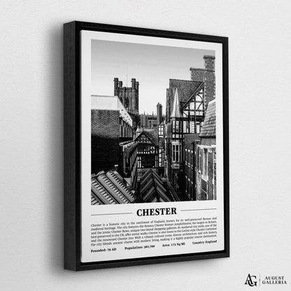 Chester Black & White City Print