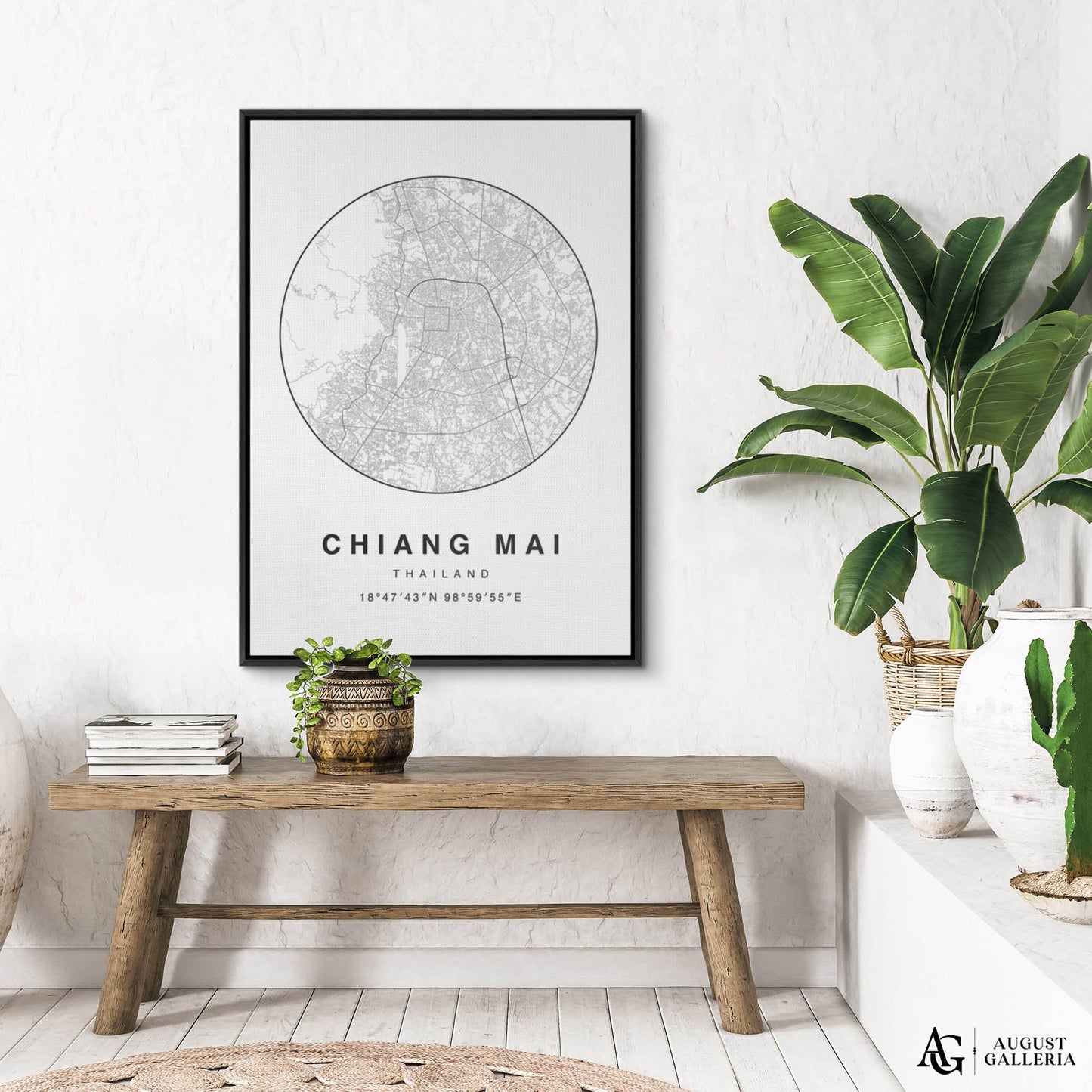 Chiang Mai Minimalist Map