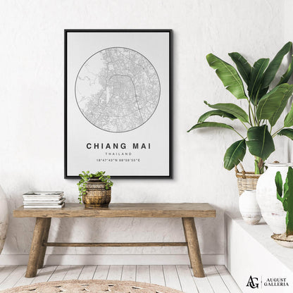 Chiang Mai Minimalist Map