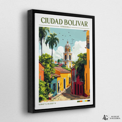 Ciudad Bolívar Venezuela Retro Travel Print