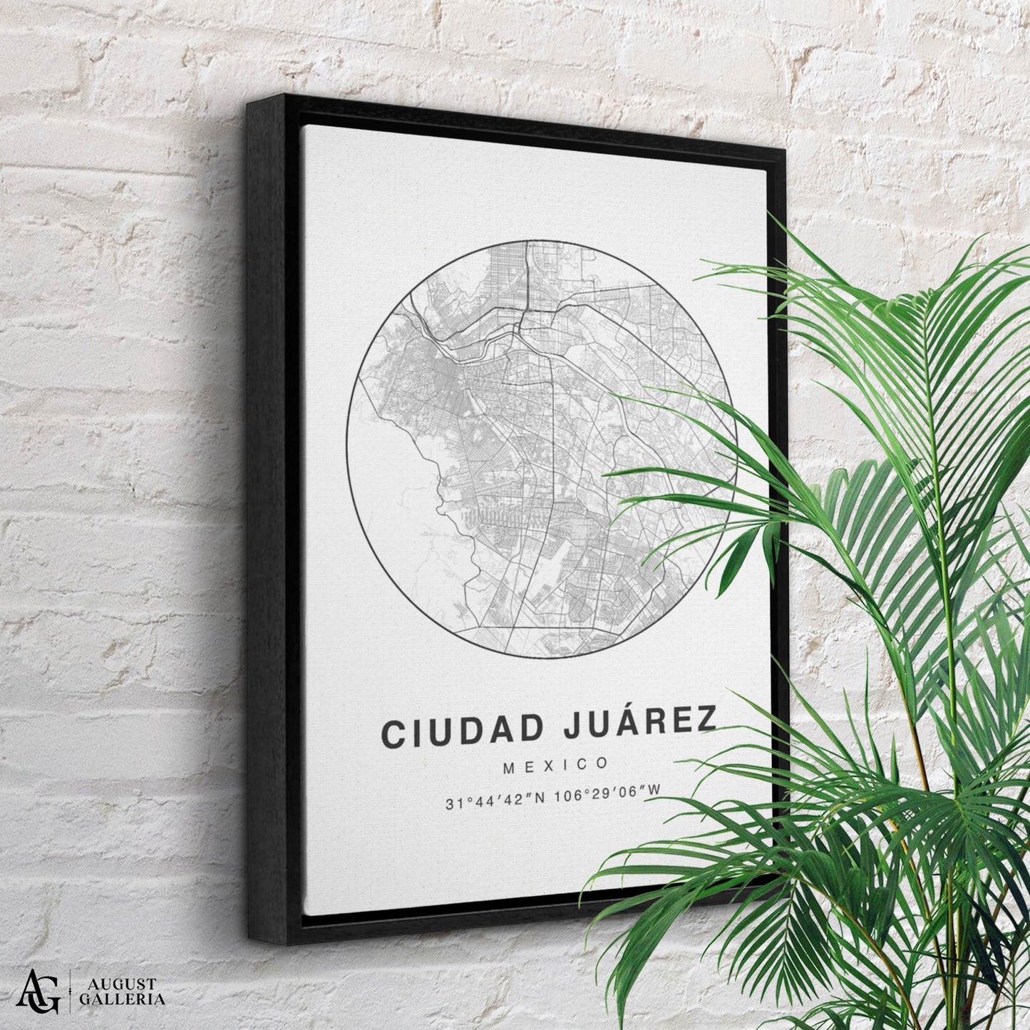 Ciudad Juarez Minimalist Map