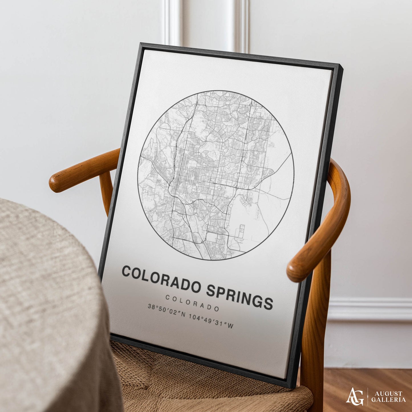 Colorado Springs Minimalist Map