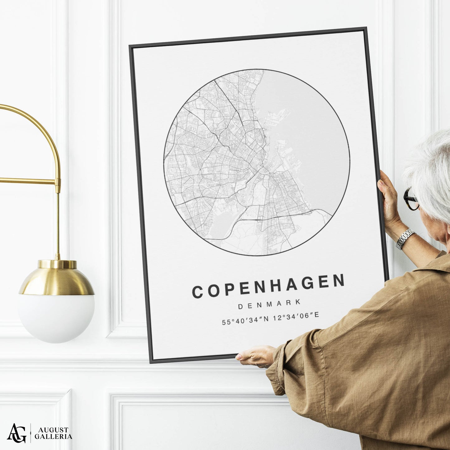 Copenhagen Minimalist Map