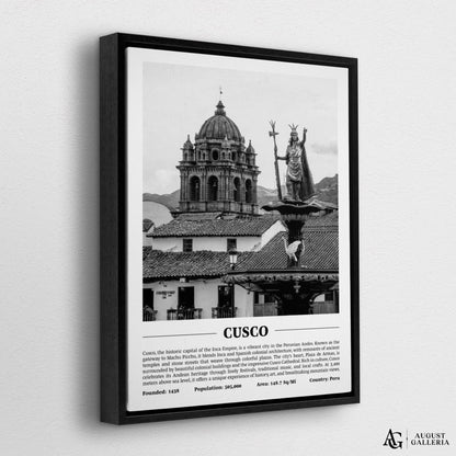 Cusco Black & White City Print