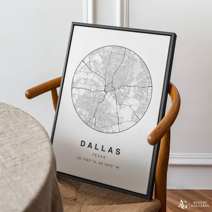 Dallas Minimalist Map