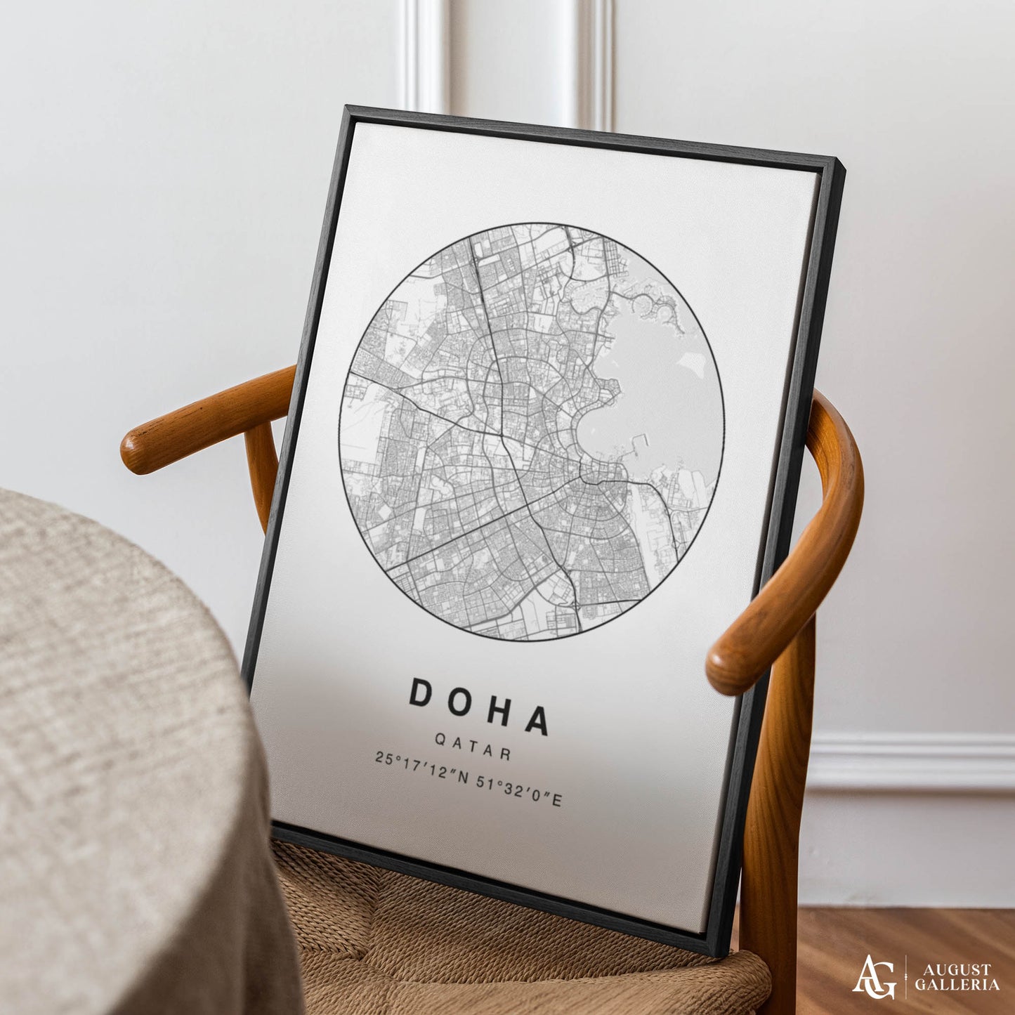Doha Minimalist Map