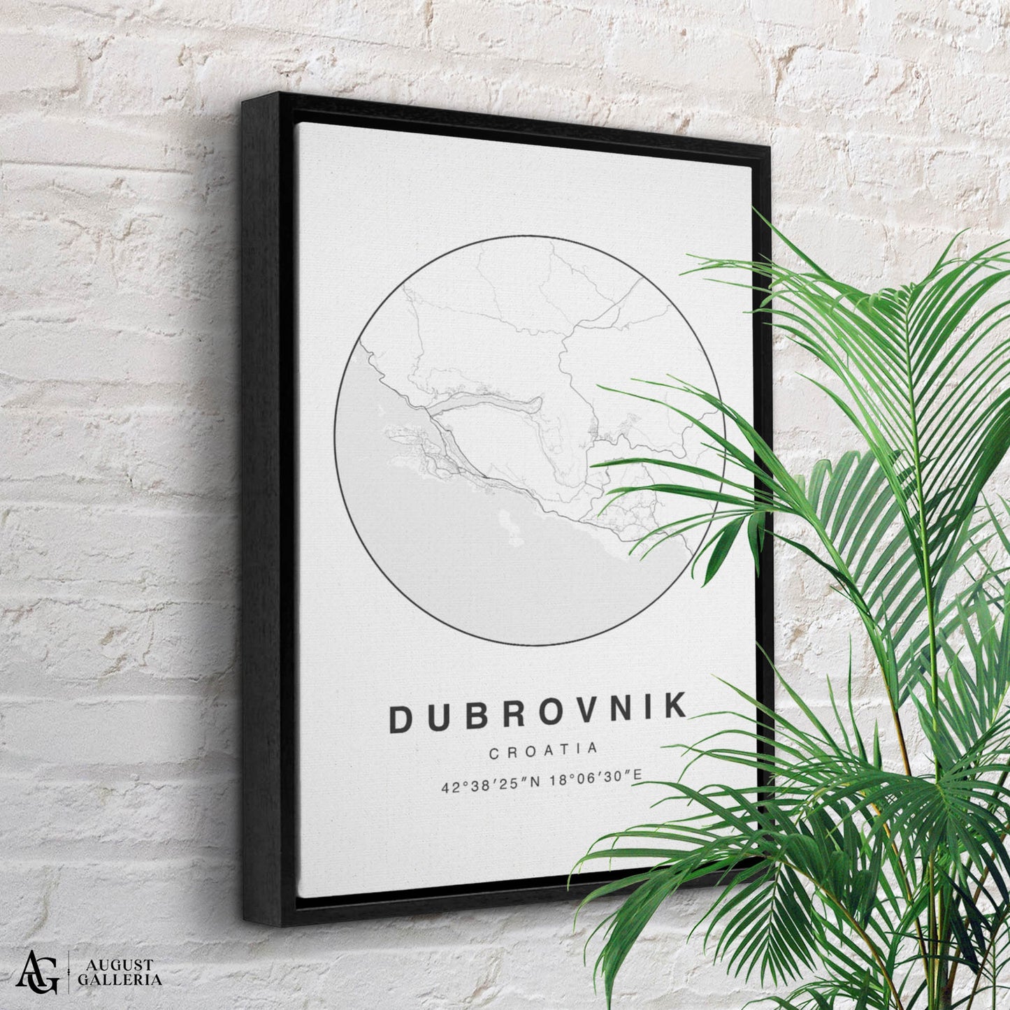 Dubrovnik Minimalist Map