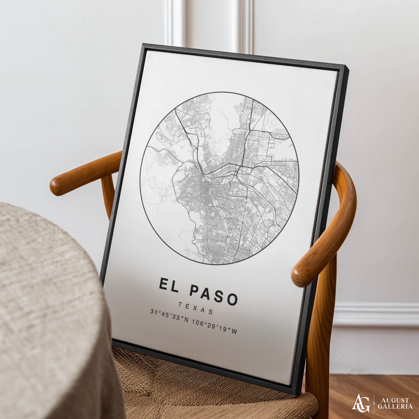 El Paso Minimalist Map