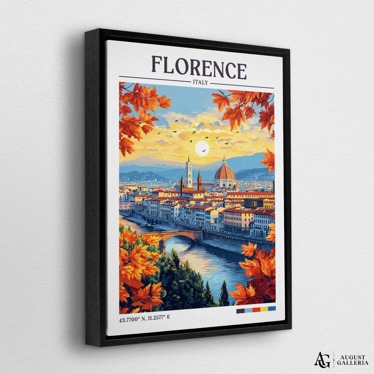 Florence Italy Retro Travel Print
