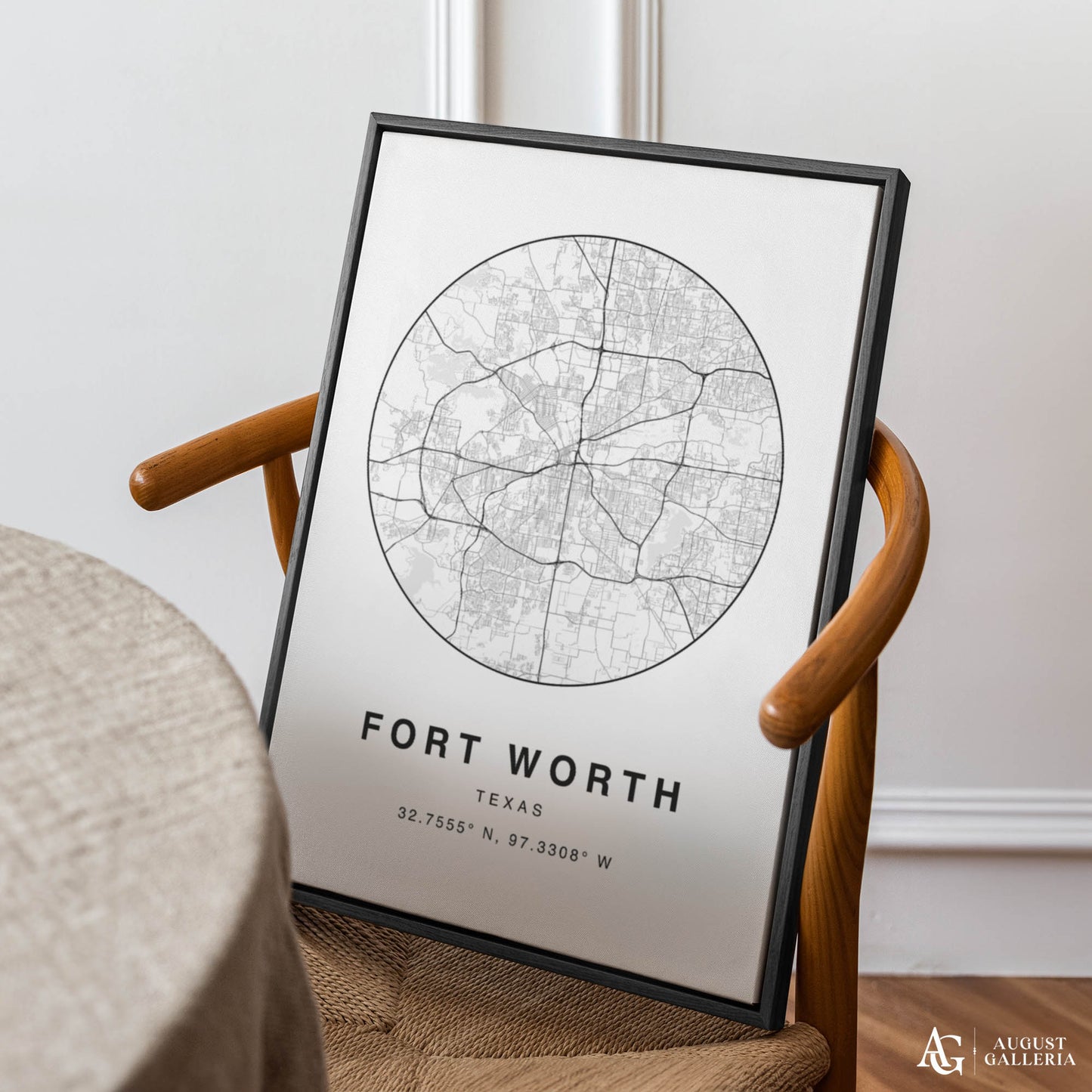 Fort Worth Minimalist Map