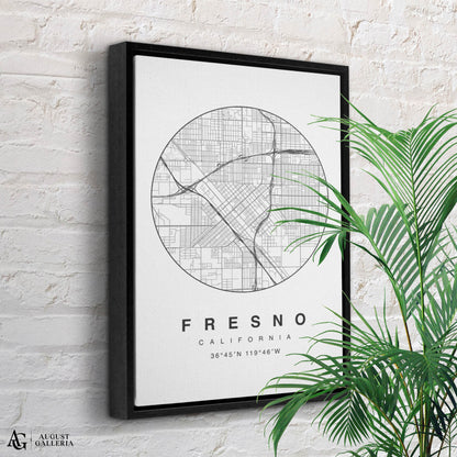 Fresno Minimalist Map