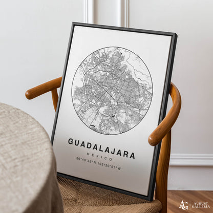 Guadalajara Minimalist Map