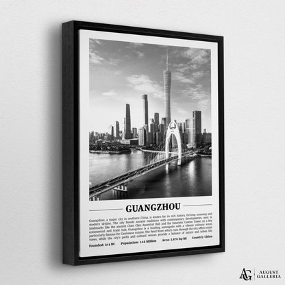 Guangzhou Black & White City Print