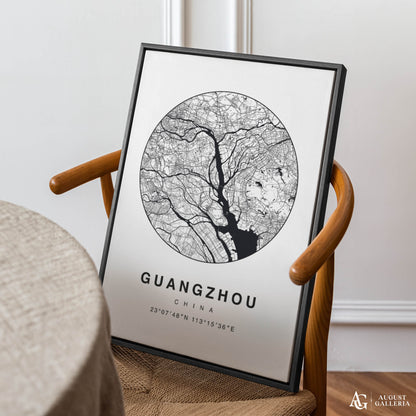Guangzhou Minimalist Map