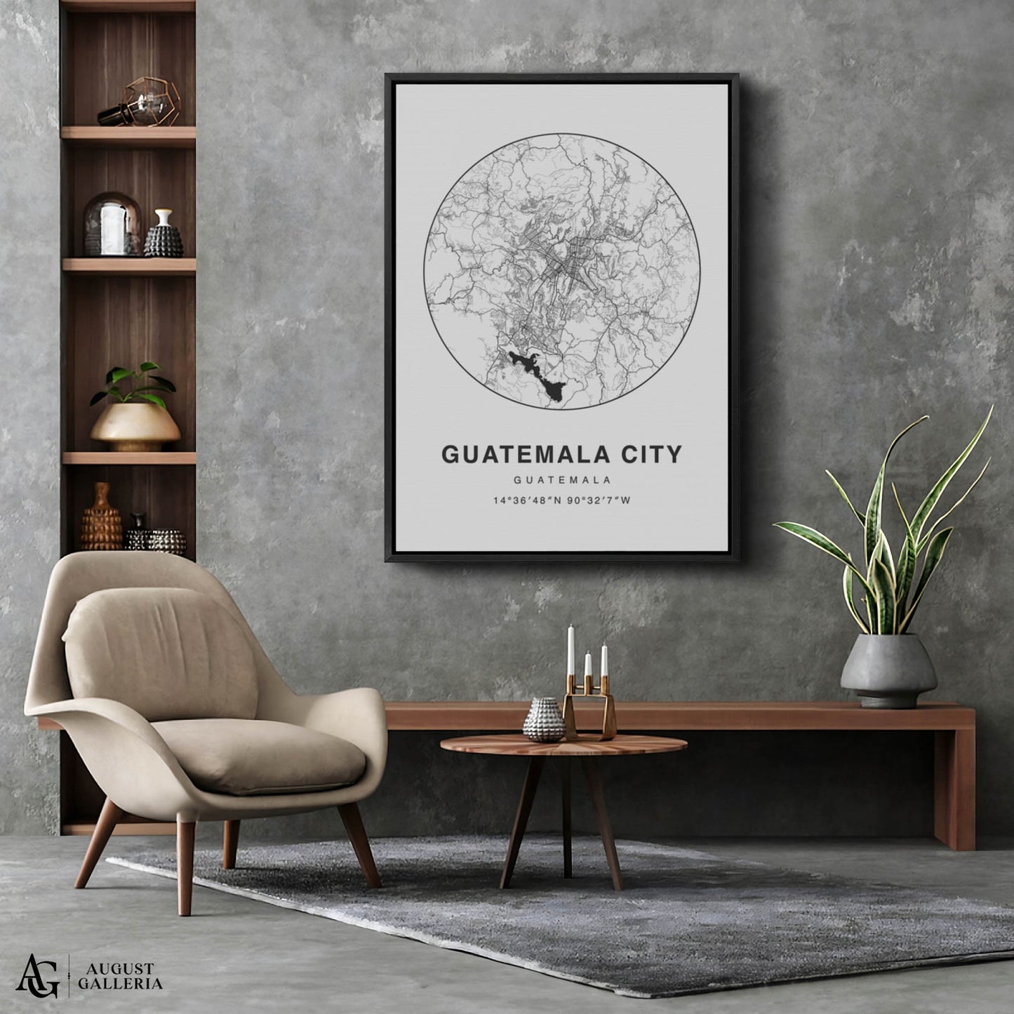 Guatemala City Minimalist Map