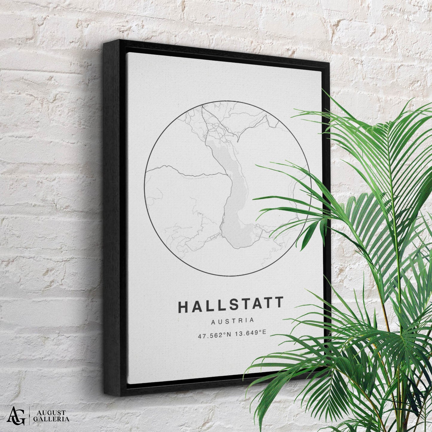 Hallstatt Minimalist Map